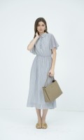 SIXDO Woven Flared Dress for Women